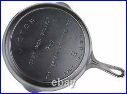 Vintage Fully Marked Griswold Victor No 9 (723) Cast Iron Skillet Restored Cond