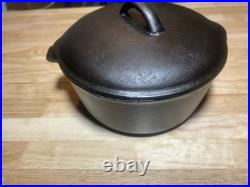 Vintage Fully Restored BSR Red Mountain Cast Iron Sauce Pan Stew Pot with Lid 2 Qt