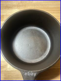 Vintage Fully Restored BSR Red Mountain Cast Iron Sauce Pan Stew Pot with Lid 2 Qt