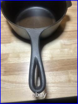 Vintage Fully Restored BSR Red Mountain Cast Iron Sauce Pan Stew Pot with Lid 2 Qt