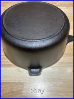 Vintage Fully Restored BSR Red Mountain Cast Iron Sauce Pan Stew Pot with Lid 2 Qt