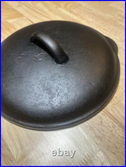 Vintage Fully Restored BSR Red Mountain Cast Iron Sauce Pan Stew Pot with Lid 2 Qt