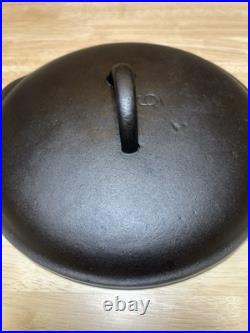 Vintage Fully Restored BSR Red Mountain Cast Iron Sauce Pan Stew Pot with Lid 2 Qt