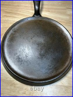 Vintage Fully Restored Griswold EPU #7 Slant Logo Cast Iron Griddle