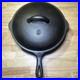 Vintage Fully Restored Unknown Maker Cast Iron Chicken Fryer Raised 8 Sits Flat
