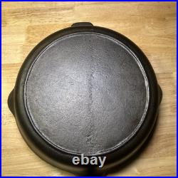 Vintage Fully Restored Unknown Maker Cast Iron Chicken Fryer Raised 8 Sits Flat