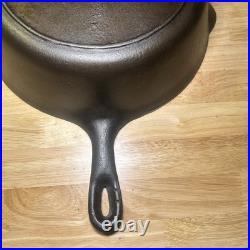 Vintage Fully Restored Unknown Maker Cast Iron Chicken Fryer Raised 8 Sits Flat