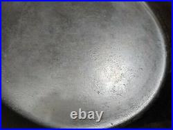 Vintage GRISWOLD #14 Cast Iron Skillet 718 Large Block Letter Logo with Heat Ring