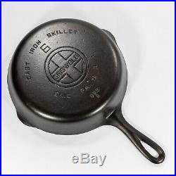 Vintage GRISWOLD # 6 Cast Iron Skillet LARGE BLOCK Smooth EPU -St Alice RESTORED