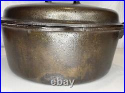 Vintage GRISWOLD #9 Cast Iron TITE-TOP Lid Dutch Oven #1279 & 1289 Lid