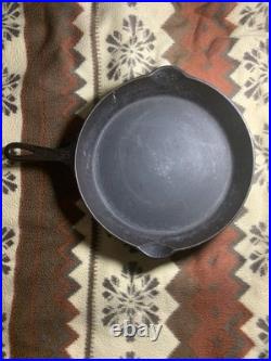 Vintage GRISWOLD Cast Iron SKILLET Frying Pan # 10 LARGE BLOCK LOGO Fast Ship
