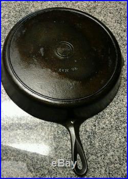 Vintage GRISWOLD Cast Iron SKILLET Frying Pan #12 SEASONED FIRE RING ERIE PA 719