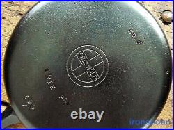 Vintage GRISWOLD Cast Iron SKILLET Frying Pan # 6 SMALL BLOCK LOGO Ironspoon