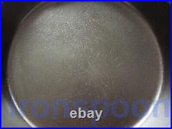 Vintage GRISWOLD Cast Iron SKILLET Frying Pan # 7 LARGE BLOCK LOGO Ironspoon