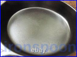 Vintage GRISWOLD Cast Iron SKILLET Frying Pan # 7 LARGE BLOCK LOGO Ironspoon