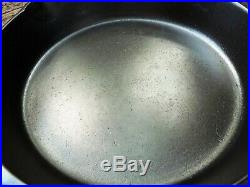 Vintage GRISWOLD Cast Iron SKILLET Frying Pan # 8 LARGE BLOCK LOGO Ironspoon