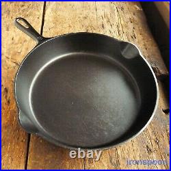 Vintage GRISWOLD Cast Iron SKILLET Frying Pan # 9 SMALL BLOCK LOGO Ironspoon