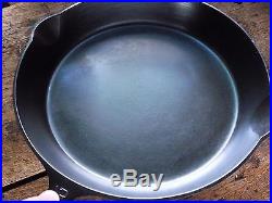 Vintage GRISWOLD Cast Iron SKILLET Frying Pan RESTORED # 12 LARGE BLOCK LOGO