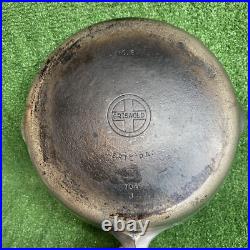 Vintage GRISWOLD Cast Iron SKILLET Plated Frying Pan # 8 LOGO 704J