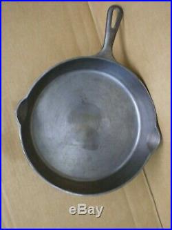 Vintage Griswold #10 Cast Iron Skillet Frying Pan Small Block Logo 716-s USA