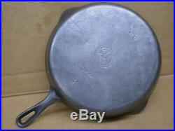 Vintage Griswold #10 Cast Iron Skillet Frying Pan Small Block Logo 716-s USA