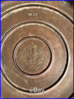 Vintage Griswold 1100A High Dome #10 Cast Iron Skillet Lid Rustic Camp Cookware