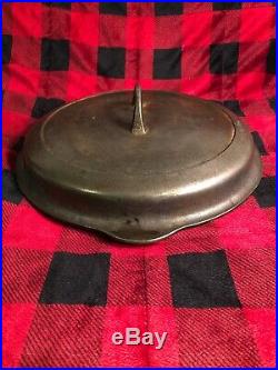 Vintage Griswold 1100A High Dome #10 Cast Iron Skillet Lid Rustic Camp Cookware