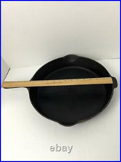 Vintage Griswold 12 Cast Iron Skillet with Heat Ring 719 B Erie PA