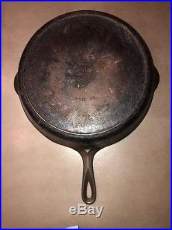 Vintage Griswold # 12 Erie Pa Cast Iron Skillet 719D withHeat Ring Small Logo