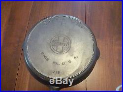 Vintage Griswold # 12 skillet with smoke ring