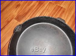 Vintage Griswold # 14 Cast Iron 15 1/4 Inch Skillet NEEDS CLEANED lvut