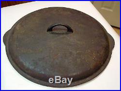 Vintage Griswold 14 Cast Iron Skillet Lid Cover 474 Drip Rings Antique Cookware