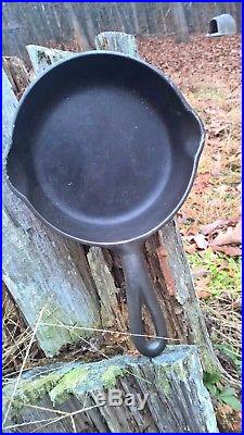 Vintage Griswold # 2 Cast Iron Skillet 703 With Slant Logo & Heat Ring