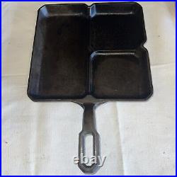 Vintage Griswold #666 Colonial Breakfast Skillet Cast Iron Pan