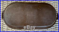 Vintage Griswold 749 Deep Long Cast Iron Pan Slant Logo Skillet Griddle RARE