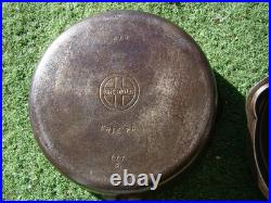 Vintage Griswold #8 Deep Cast Iron Chicken Fryer 777 B Skillet With Lid
