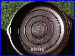 Vintage Griswold #8 Deep Cast Iron Chicken Fryer 777 B Skillet With Lid
