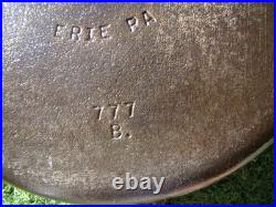 Vintage Griswold #8 Deep Cast Iron Chicken Fryer 777 B Skillet With Lid