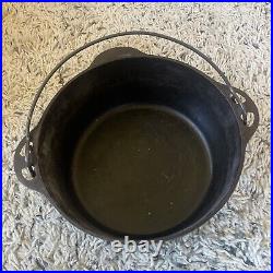 Vintage Griswold #8 Tite-Top Cast Iron Dutch Oven WithHandle 1278C Camping Cooking