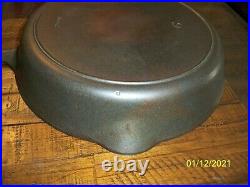 Vintage Griswold #9 Iron Mountain Cast Iron Skillet With Heat Ring 1082