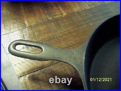 Vintage Griswold #9 Iron Mountain Cast Iron Skillet With Heat Ring 1082
