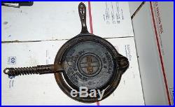 Vintage Griswold Cast Iron 1908 No 8 Waffle Iron 314 315 327-E 315A Erie 327e a