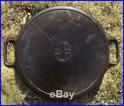 Vintage Griswold Cast Iron 20 #20 Skillet Hotel Motel