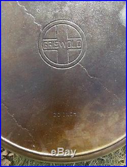 Vintage Griswold Cast Iron 20 #20 Skillet Hotel Motel