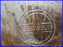 Vintage Griswold Cast Iron # 5 Oval Roaster Nice