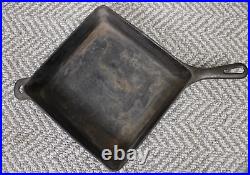 Vintage Griswold Cast Iron #768 Square Utility Skillet Erie, Pa