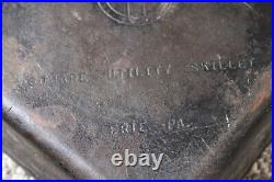 Vintage Griswold Cast Iron #768 Square Utility Skillet Erie, Pa