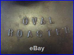 Vintage Griswold Cast Iron #9 Oval Dutch Oven 20qt. Roaster AMAZING Condition