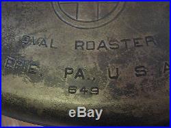 Vintage Griswold Cast Iron #9 Oval Dutch Oven 20qt. Roaster AMAZING Condition