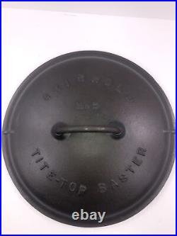 Vintage Griswold Cast Iron Cookware No. 9 Dutch Oven Tite-top LID (lid Only) Nice